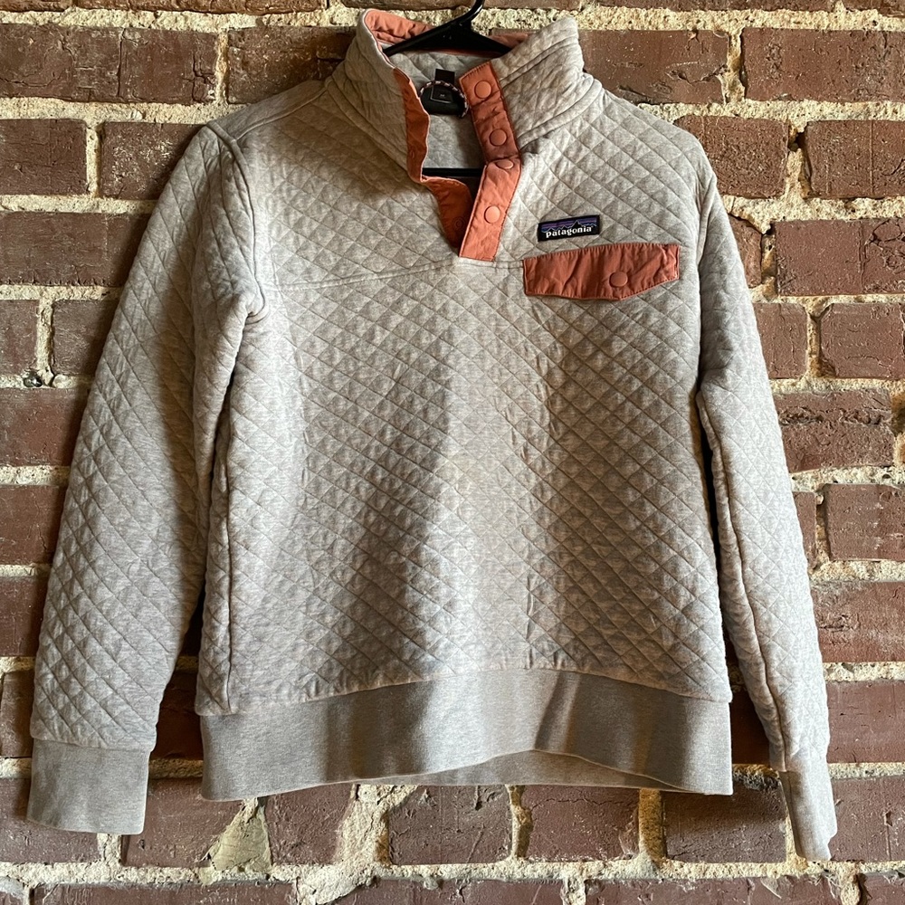 Patagonia Quilted Snap-T Pullover - Gray